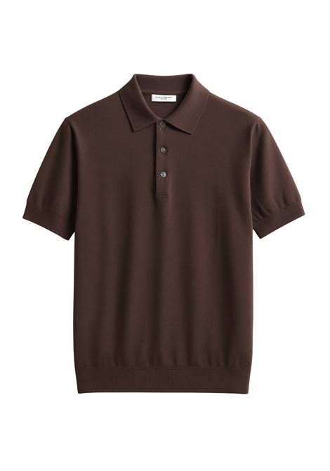 Polo Uomo Marrone in Maglia Fine  Paolo Pecora Milano PAOLO PECORA | Maglieria | A007 F1002230